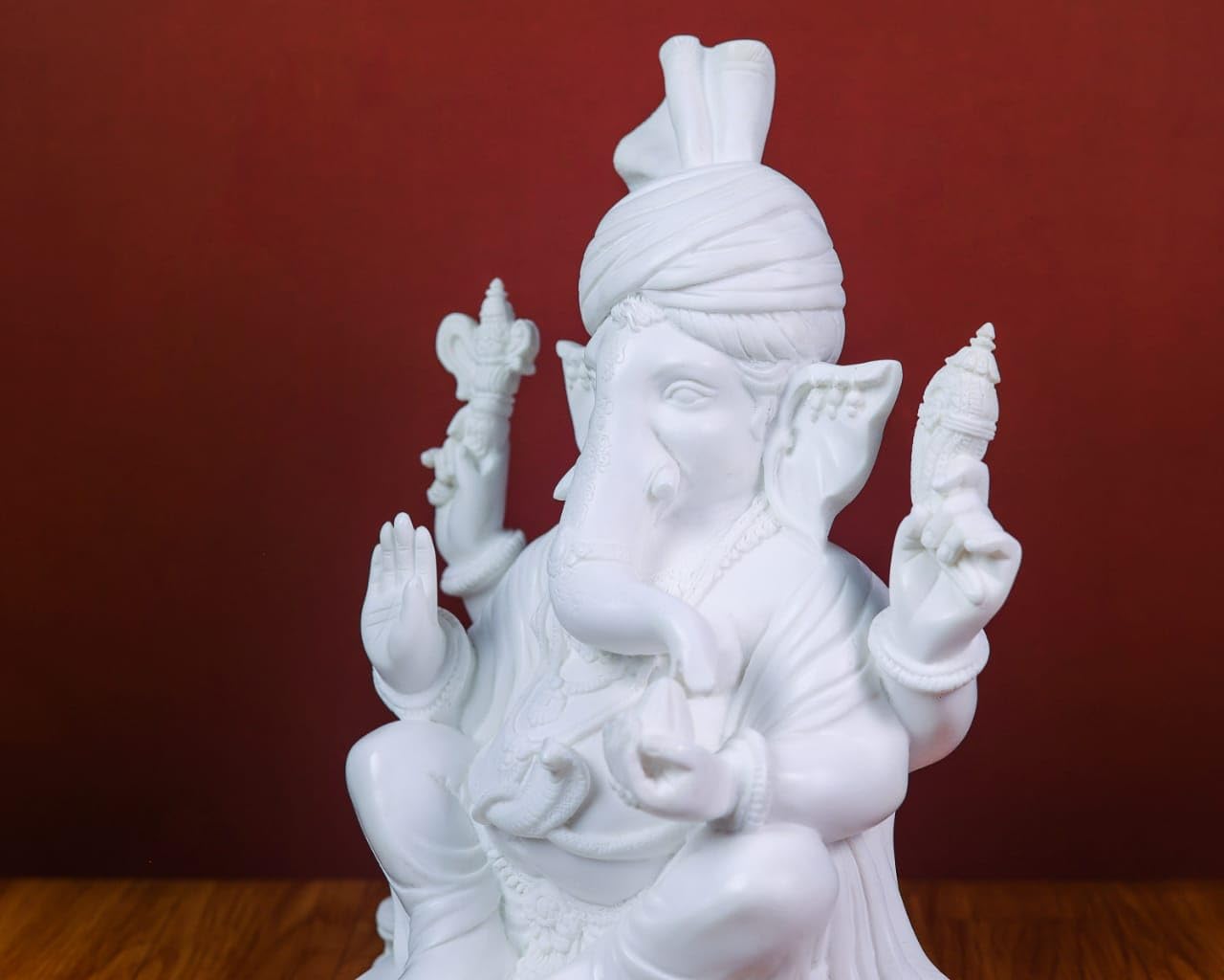 Mridaya Ganesha Statue, 30 Cm Big Cultured Marble Ganesha Statue, Ganesh Statue, Ganpati Idol, Ganapathi Idol, House Warming Gif